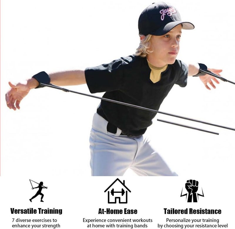 Davllin Baseball Softball Resistance Training Bands - Pitching Trainer and Arm Trainer for Pitching Arm Strength Throwing Warm up Stretching - Image 5